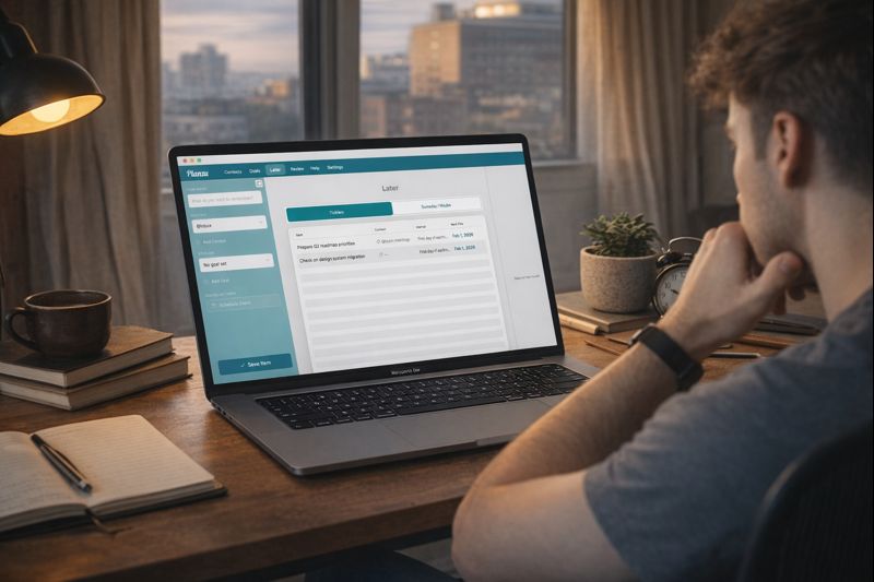 Later view with ticklers